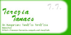 terezia tanacs business card
